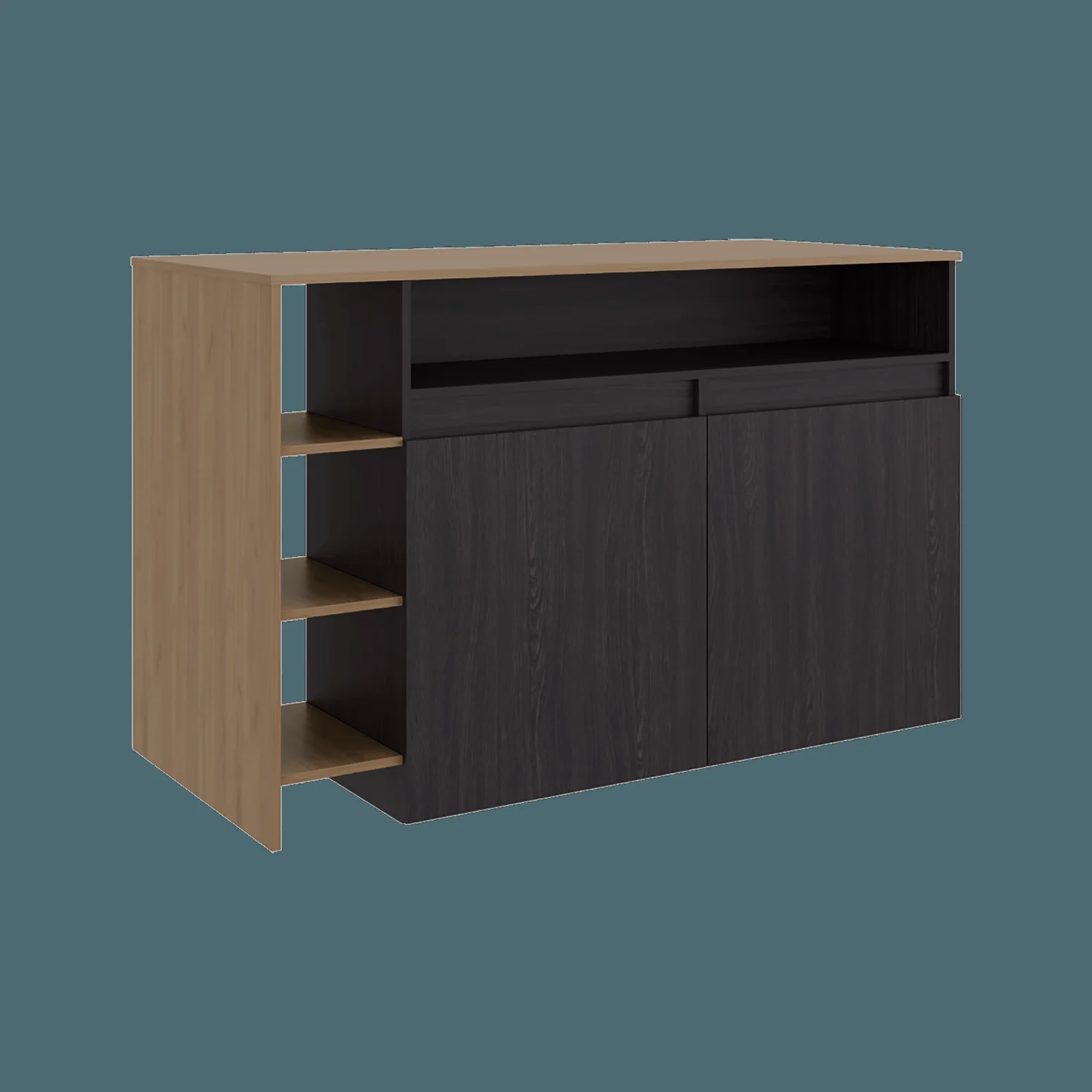 Barra de cocina Bari 2 90X140X65 RTA Wengue Fresno ZF - Imagen 5