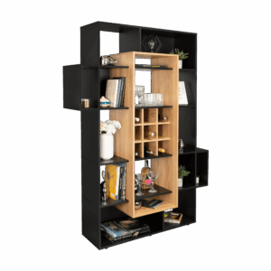 Biblioteca Bar Asimetrica Simba 180X128X38 RTA Wengue Fresno