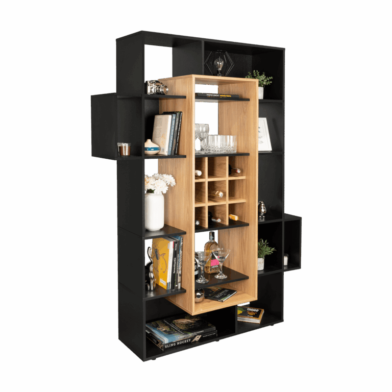 Biblioteca Bar Asimetrica Simba 180X128X38 RTA Wengue Fresno
