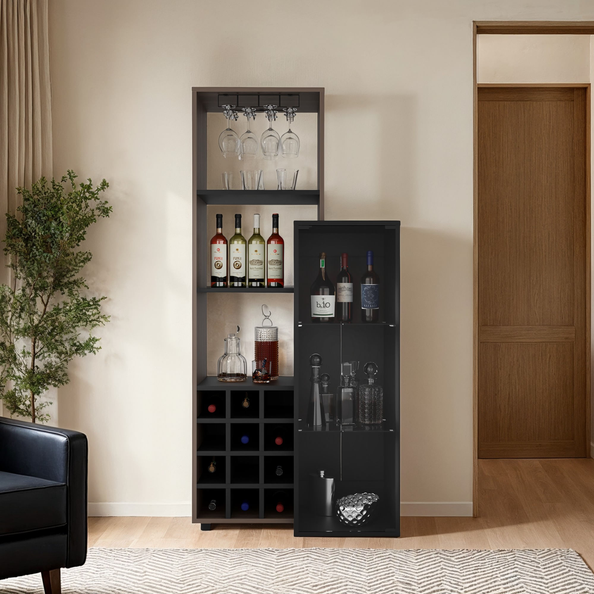 Bar Ozzy 175X80X41 RTA Wengue Milan - Imagen 1