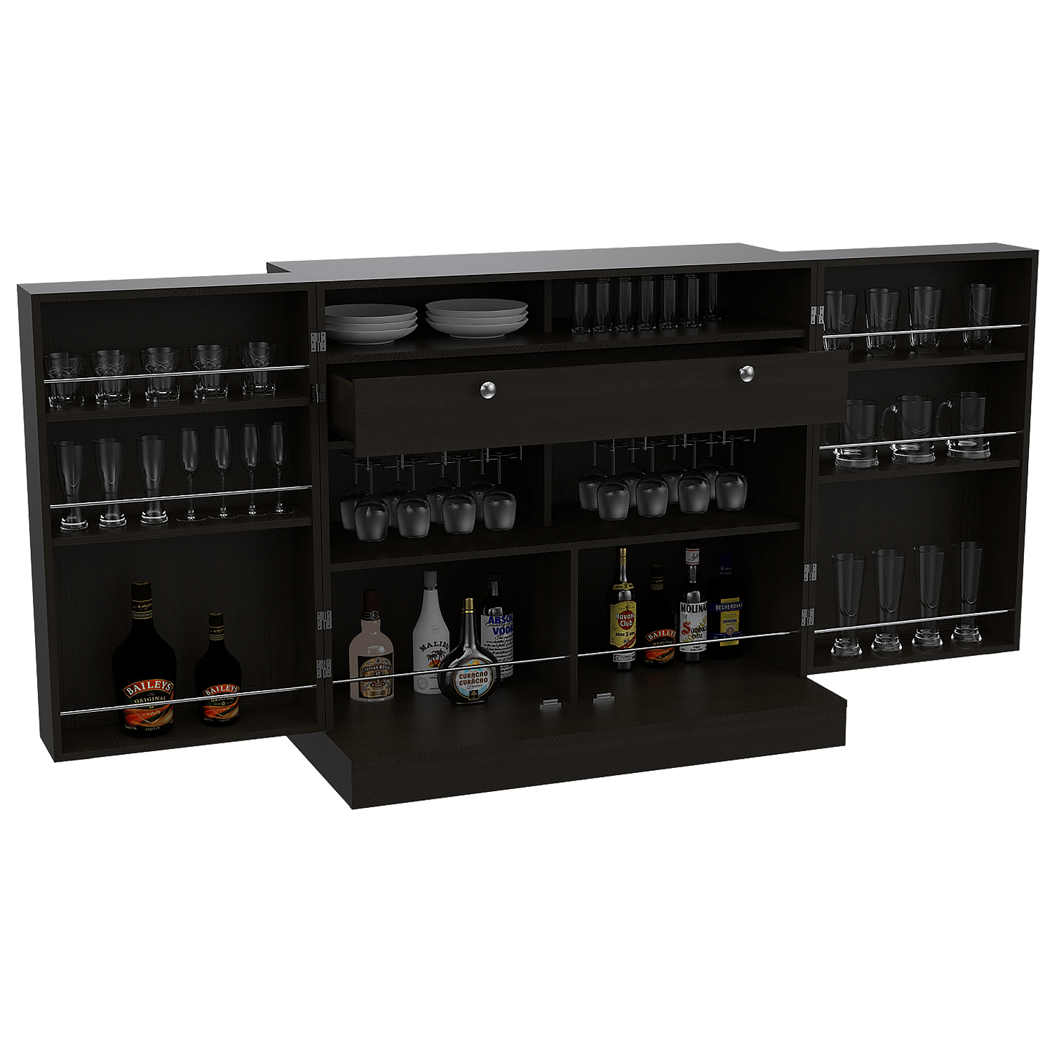 Mueble Bar Normandia Bajo RTA Wengue - Imagen 1
