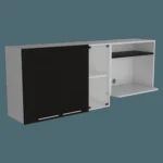 Gabinete Superior Gina Cocina RTA Blanco + wengue
