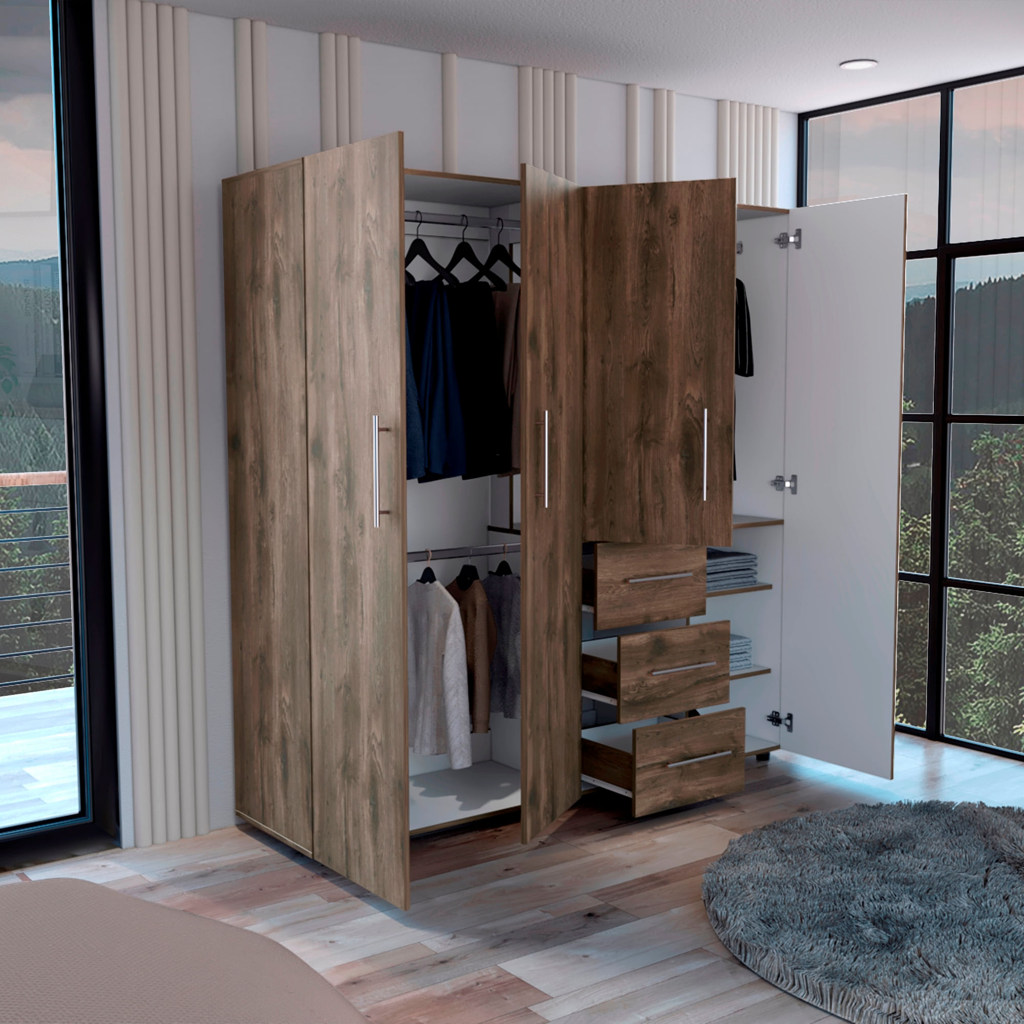 Closet Harlem ECO 184 X 181 X 50 RTA Bellota Blanco - Imagen 2