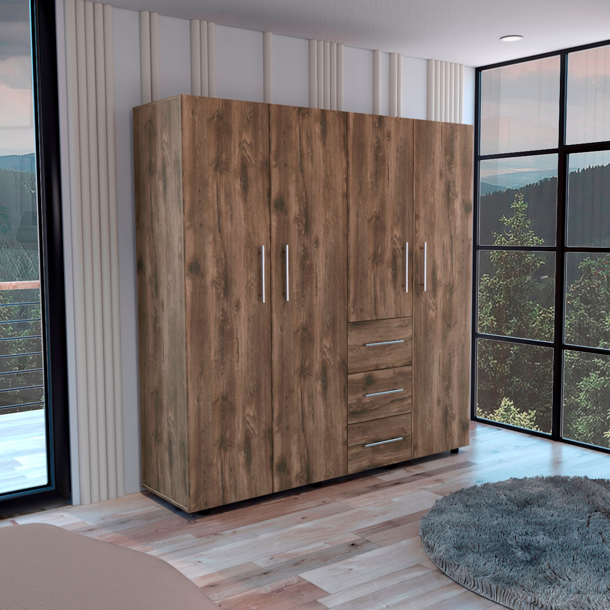 Closet Harlem ECO 184 X 181 X 50 RTA Bellota Blanco - Imagen 3