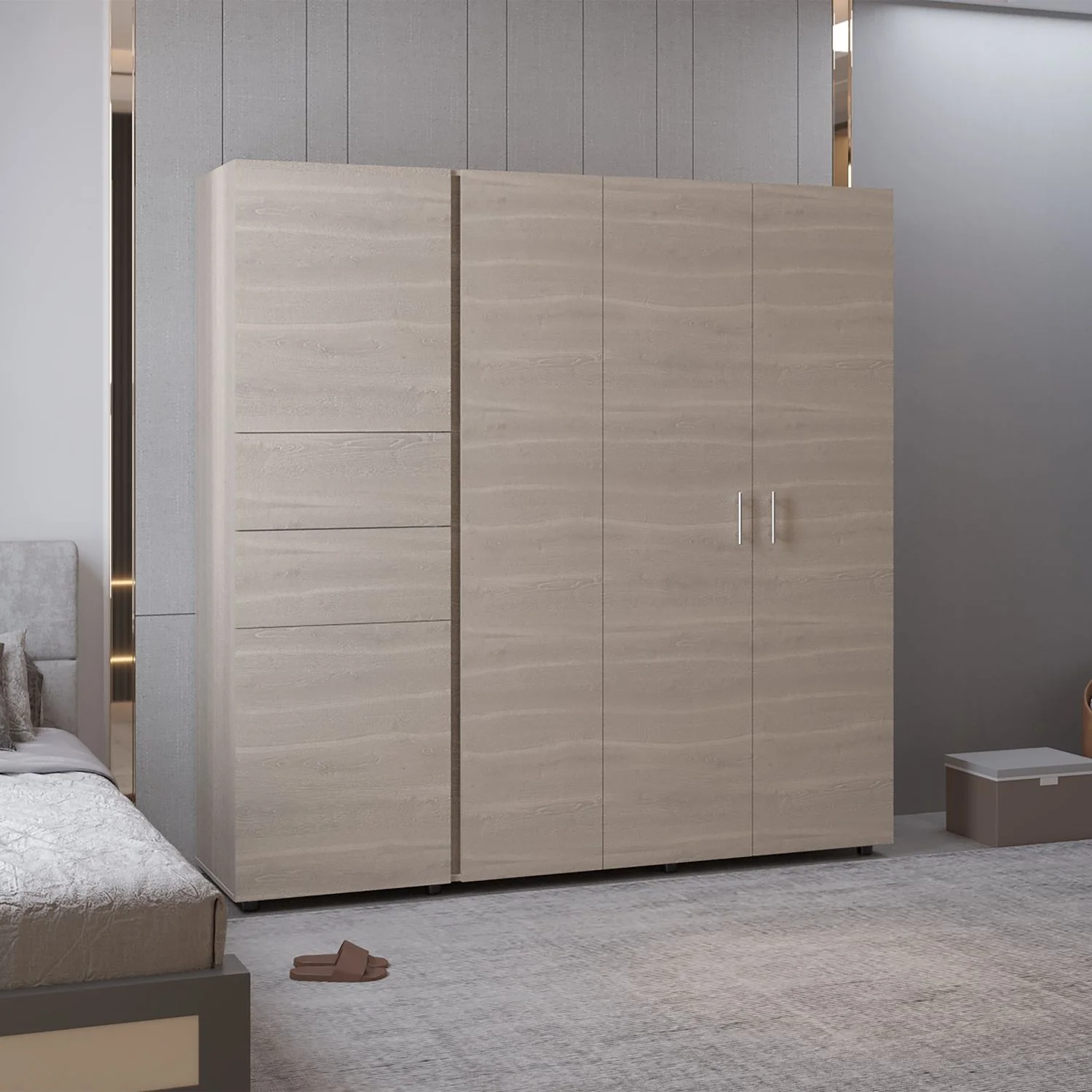 Closet Antalya 200X200X52 RTA Bardolino Blanco - Imagen 2