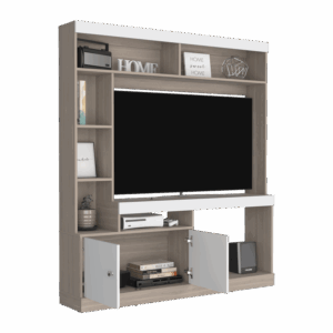 Centro de entretenimiento Dante TV 55” 170X150X30 RTA Bardolino Blanco