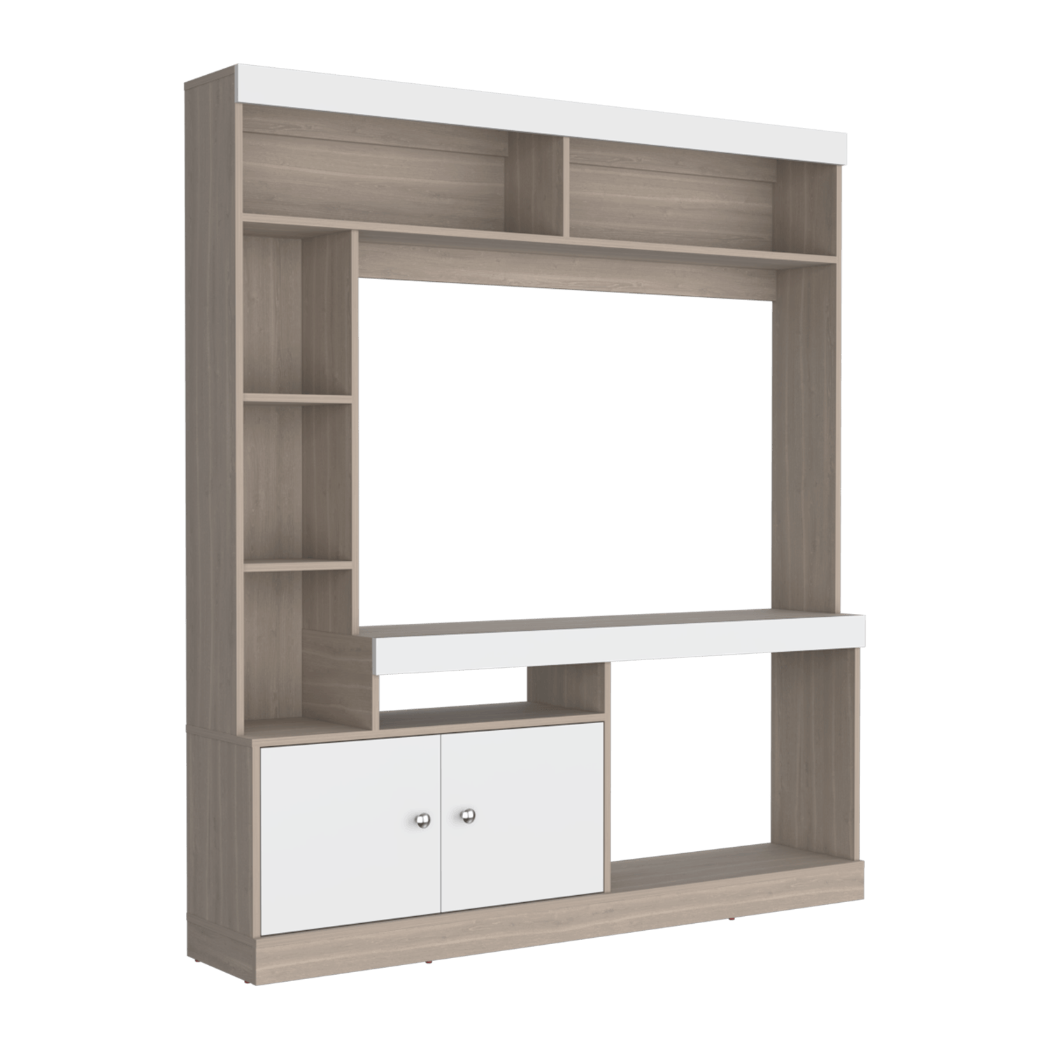 Centro de entretenimiento Dante TV 55'' 170X150X30 RTA Bardolino Blanco - Imagen 6