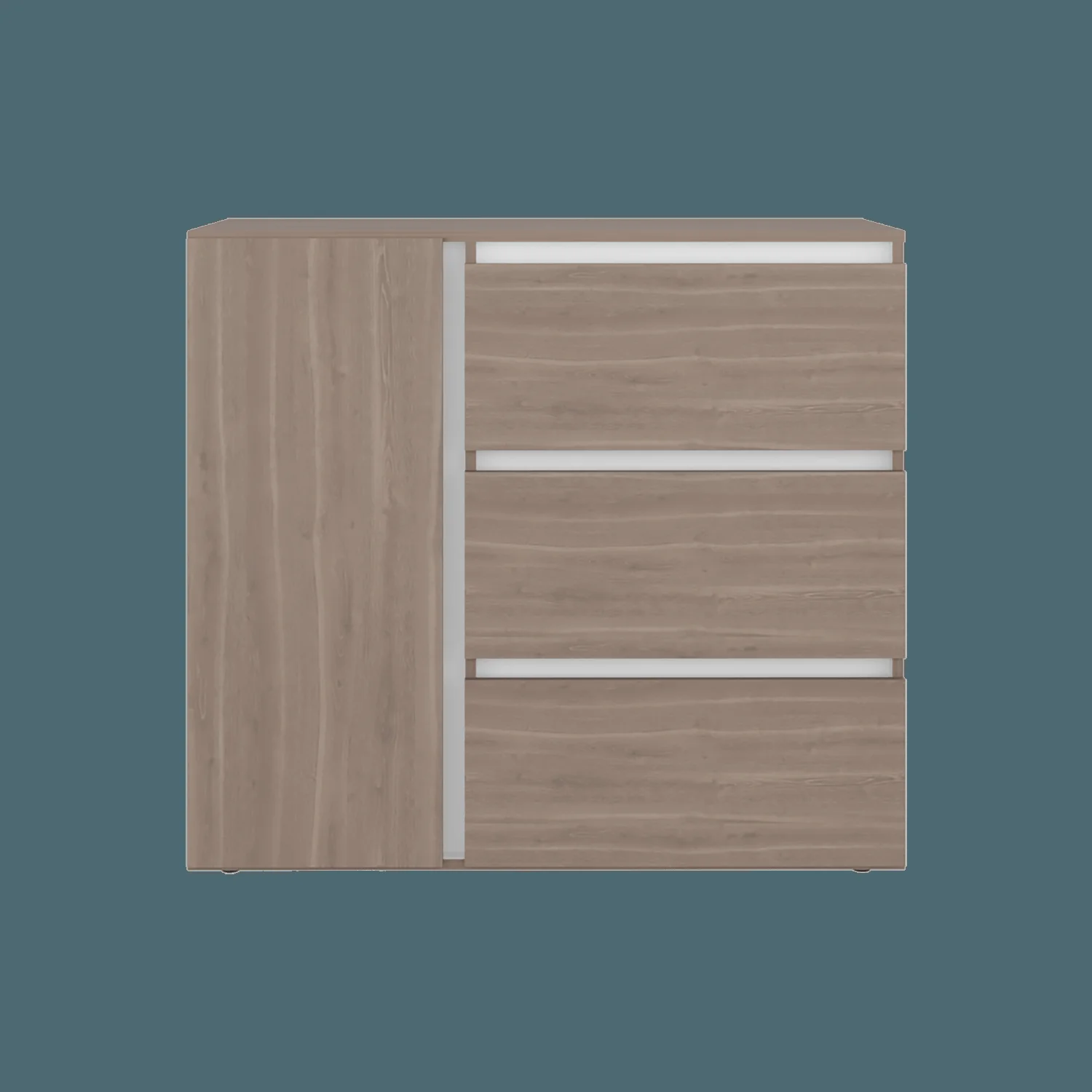Comoda Niza 91X100X41 RTA Bardolino Blanco - Imagen 2