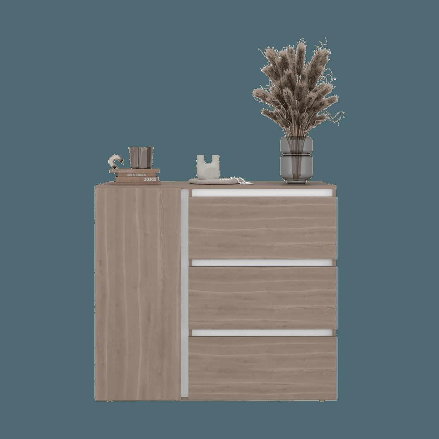 Comoda Niza 91X100X41 RTA Bardolino Blanco - Imagen 3