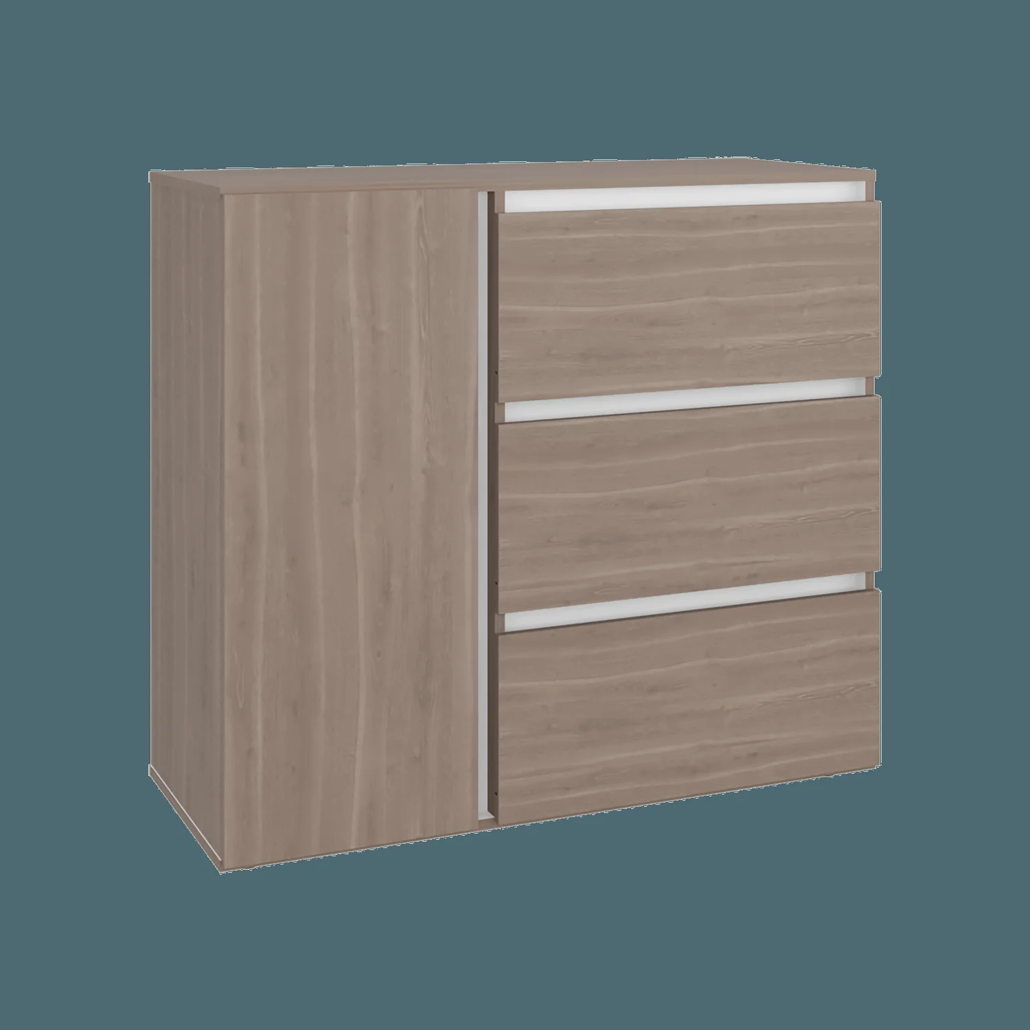 Comoda Niza 91X100X41 RTA Bardolino Blanco - Imagen 4