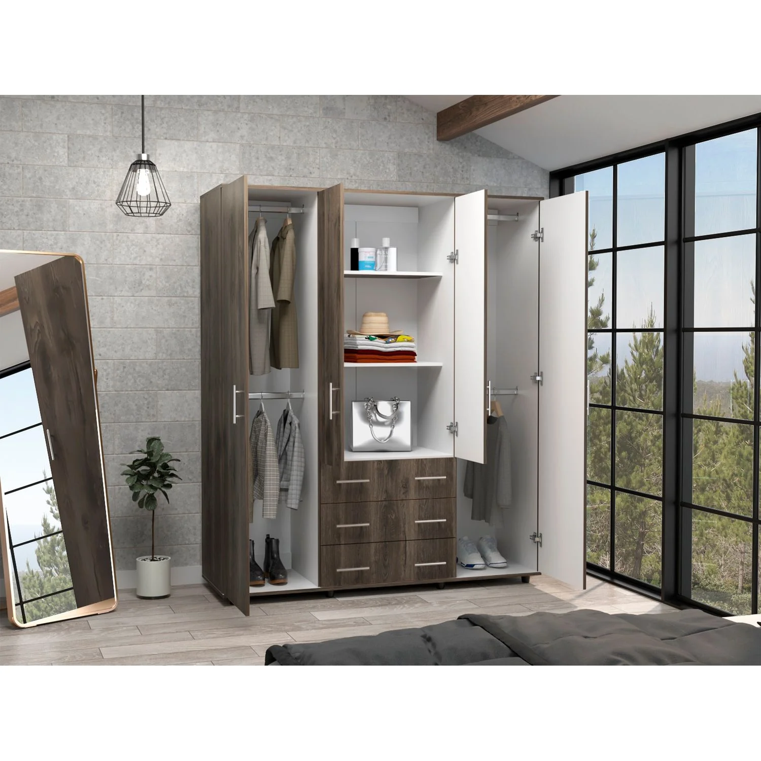Closet Fontan 180 X 150 X 50 RTA Bellota + Blanco - Imagen 3
