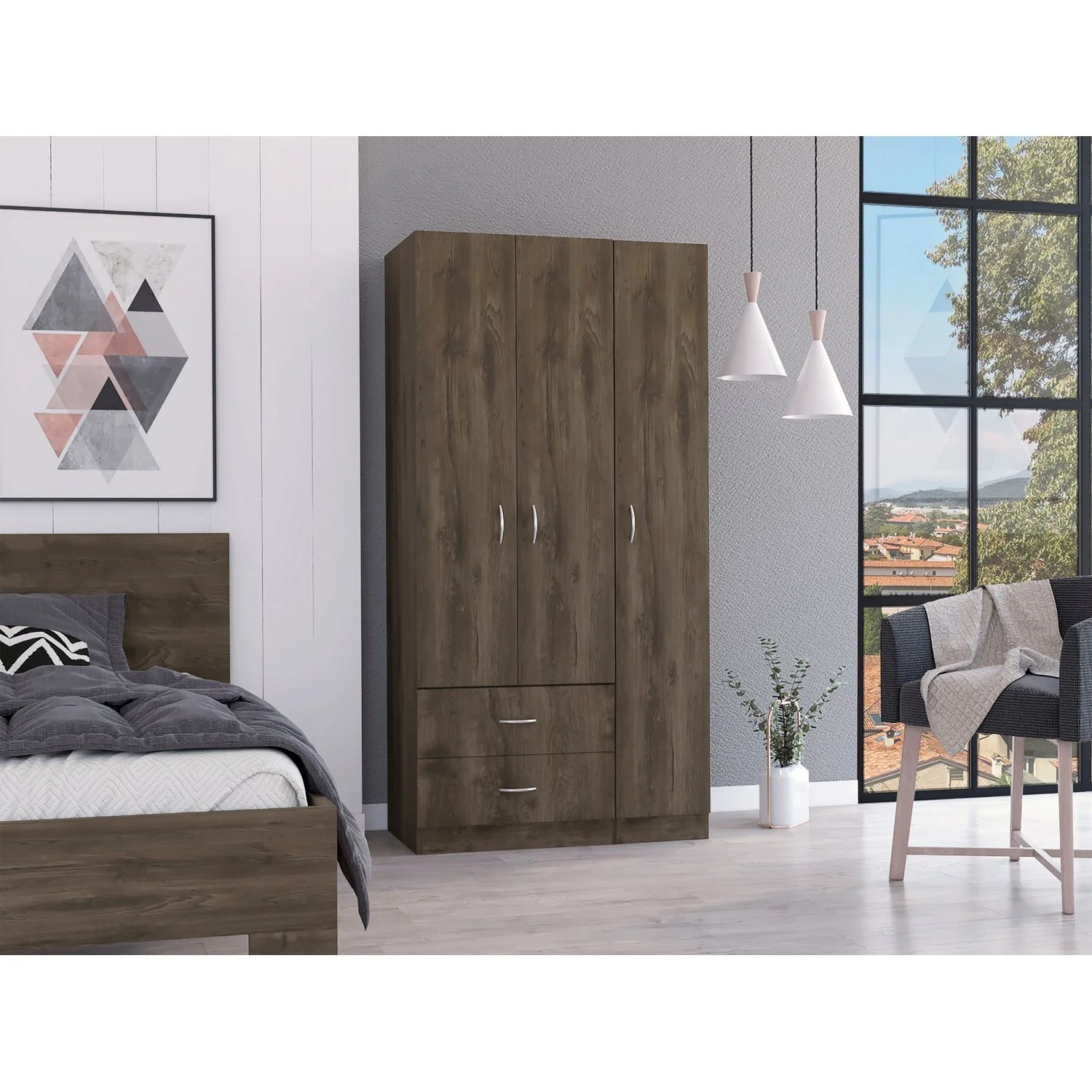 Closet Austral 3P 180 X 90 X 47 RTA Bellota + Blanco - Imagen 6