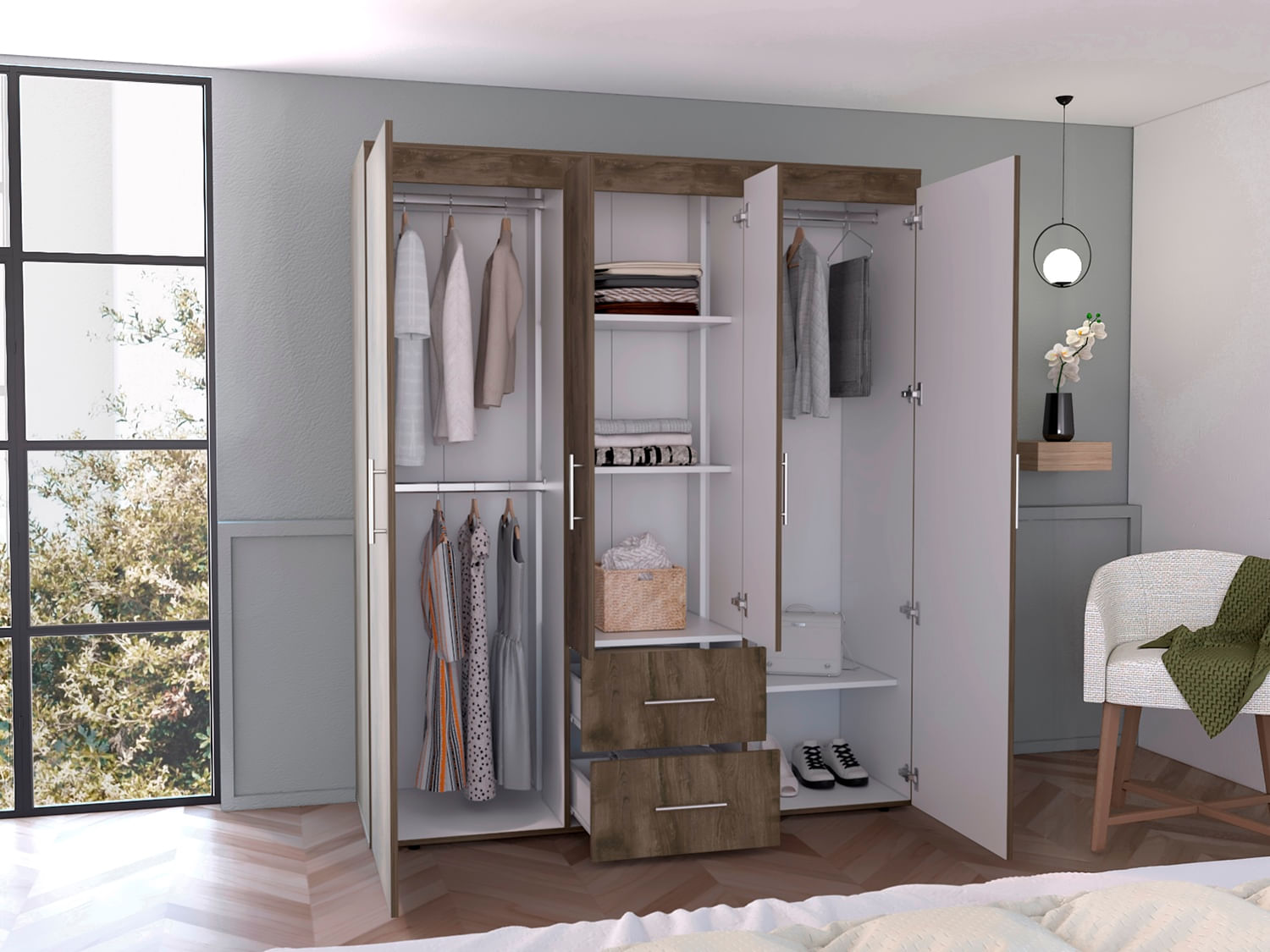 Closet Bariloche Eco 150 Finlandek Bellota Blanco - Imagen 3