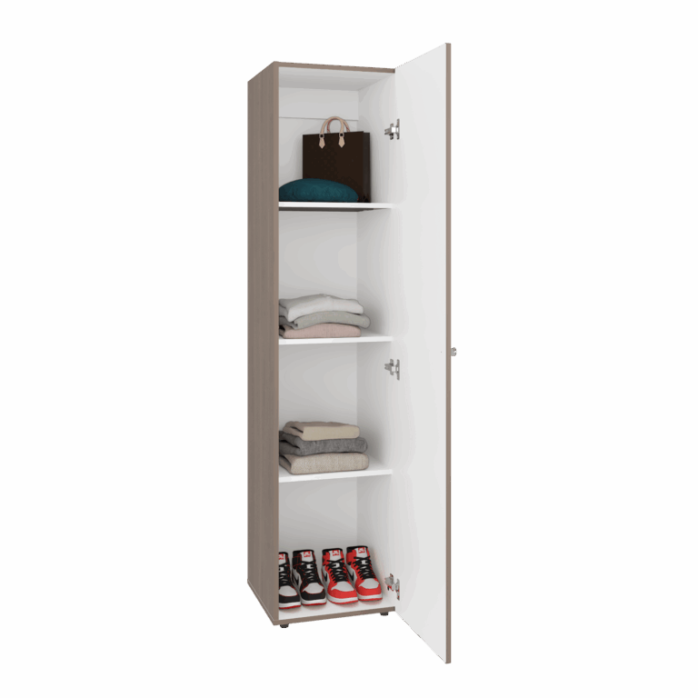 Closet con Espejo Home Dreams 170X40X40 RTA Bardolino Blanco ZF