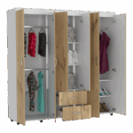 Closet Bariloche 200 X 200 X 50 RTA Blanco Duna