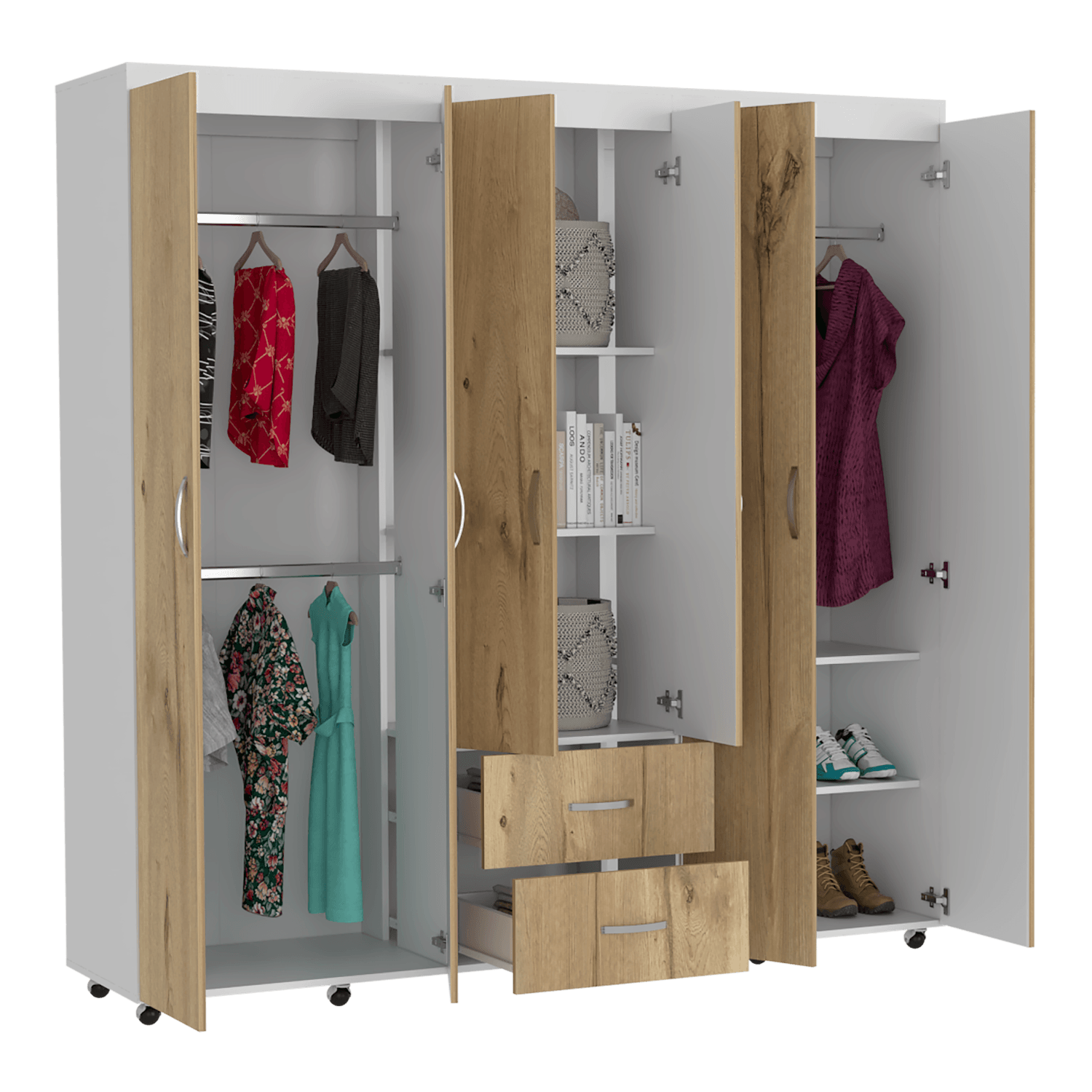 Closet Bariloche 200 X 200 X 50 RTA Blanco Duna - Imagen 1