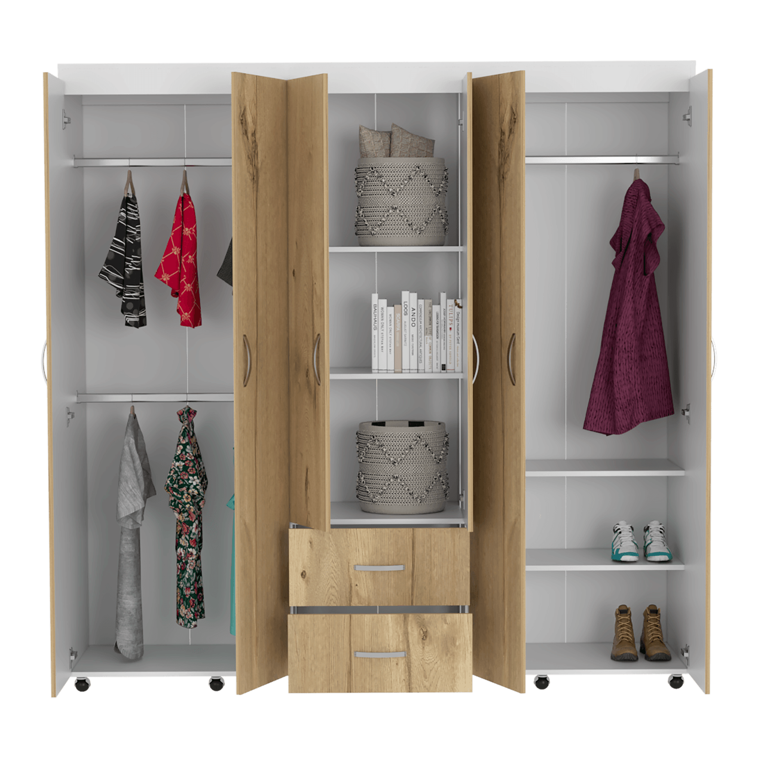 Closet Bariloche 200 X 200 X 50 RTA Blanco Duna - Imagen 3