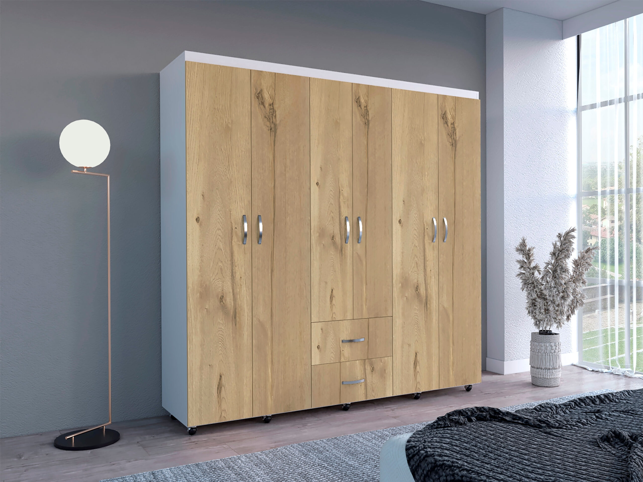 Closet Bariloche 200 X 200 X 50 RTA Blanco Duna - Imagen 5