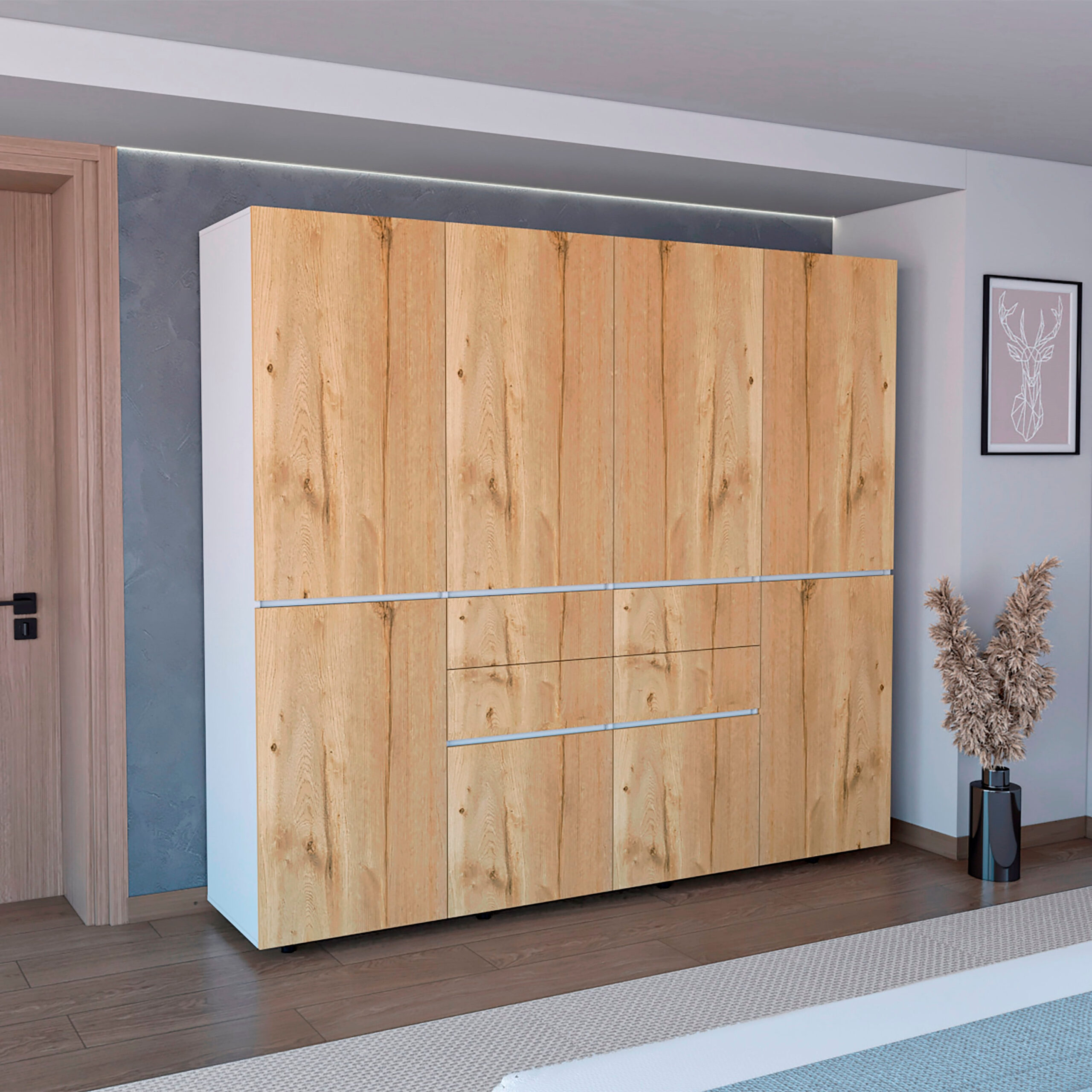Closet Siruela 200 x 220 x 50 rta Duna Blanco - Imagen 1