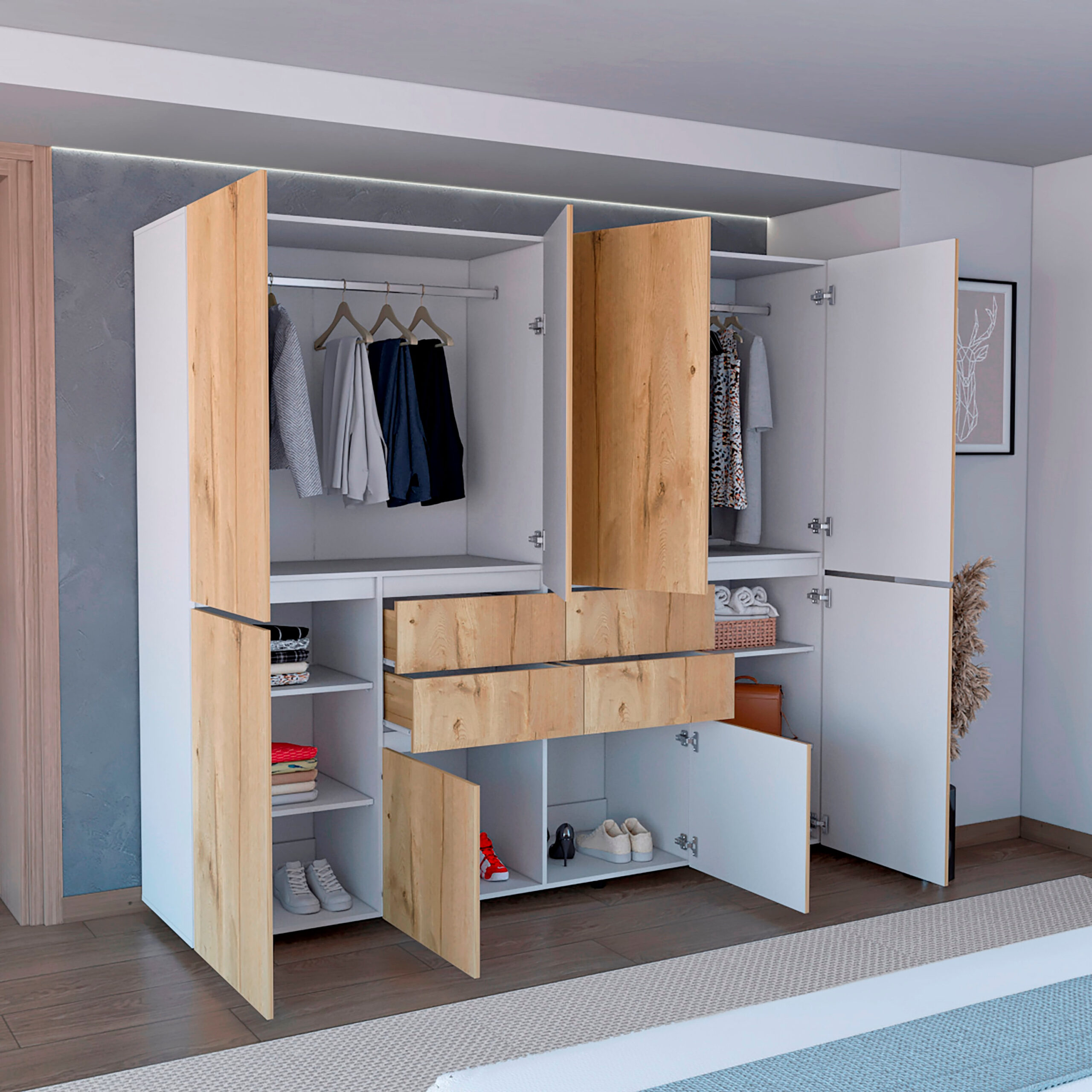 Closet Siruela 200 x 220 x 50 rta Duna Blanco - Imagen 2