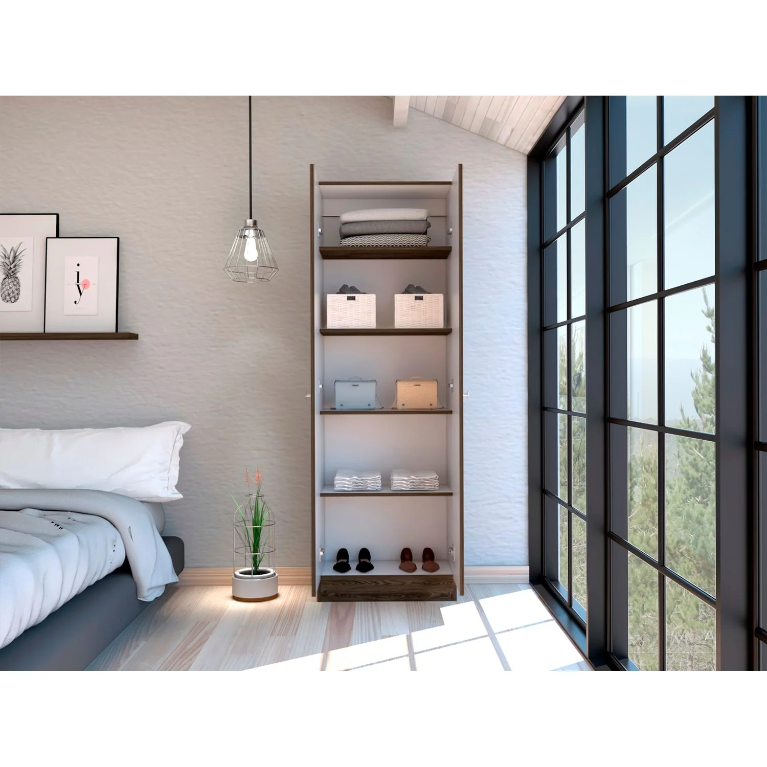 Closet 2 Puertas Home Multiusos RTA Milan + Blanco - Imagen 3