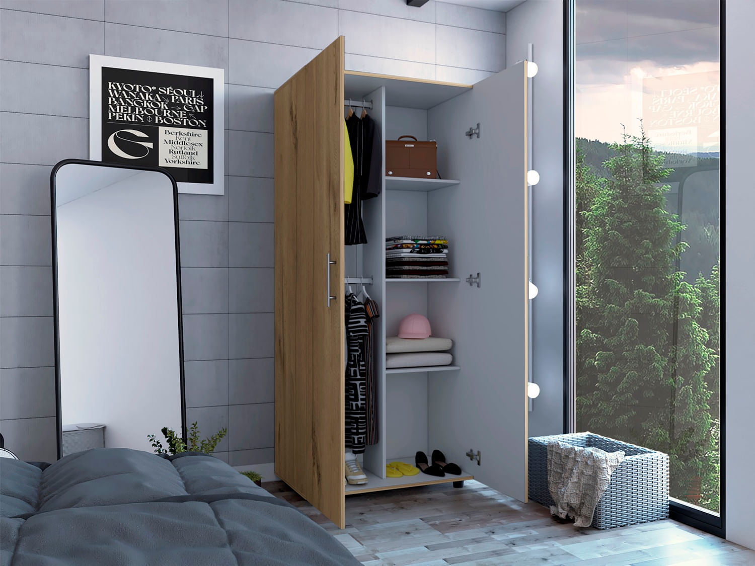 Closet Tera 180 X 80 X 48 RTA Duna Blanco - Imagen 2