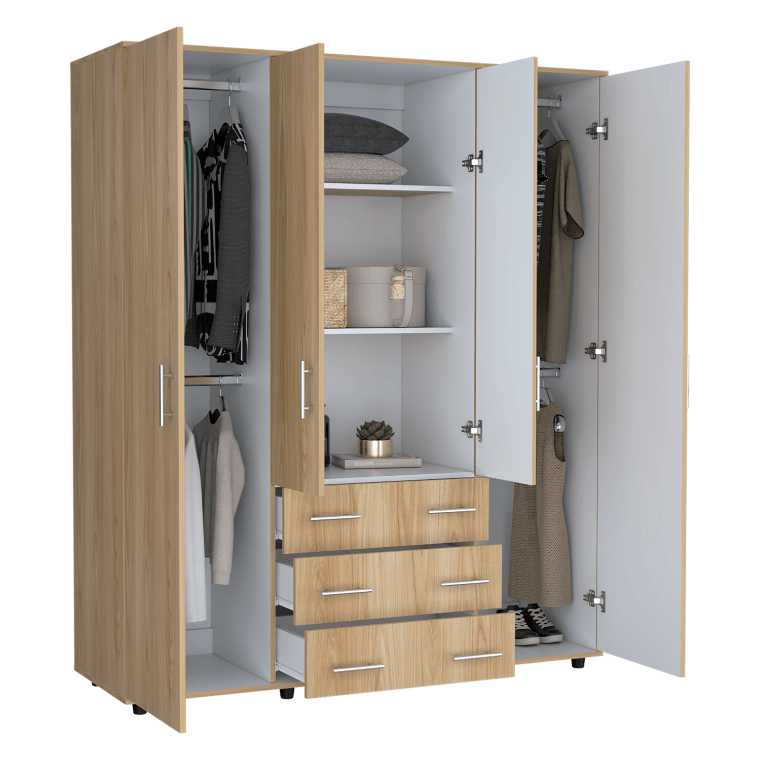 Closet Fontan 179X150X49 RTA Fresno Blanco - Imagen 1