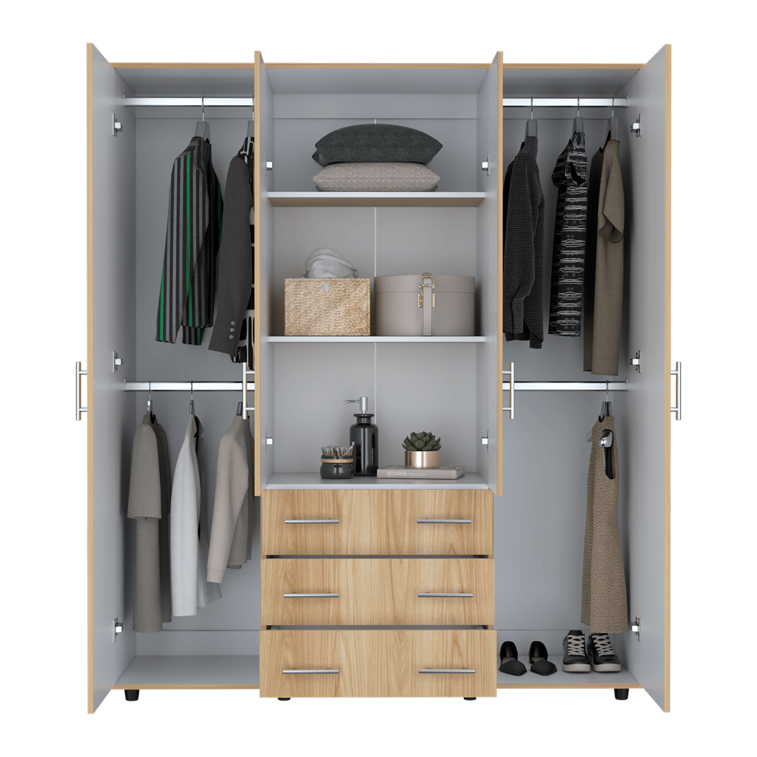 Closet Fontan 179X150X49 RTA Fresno Blanco - Imagen 4