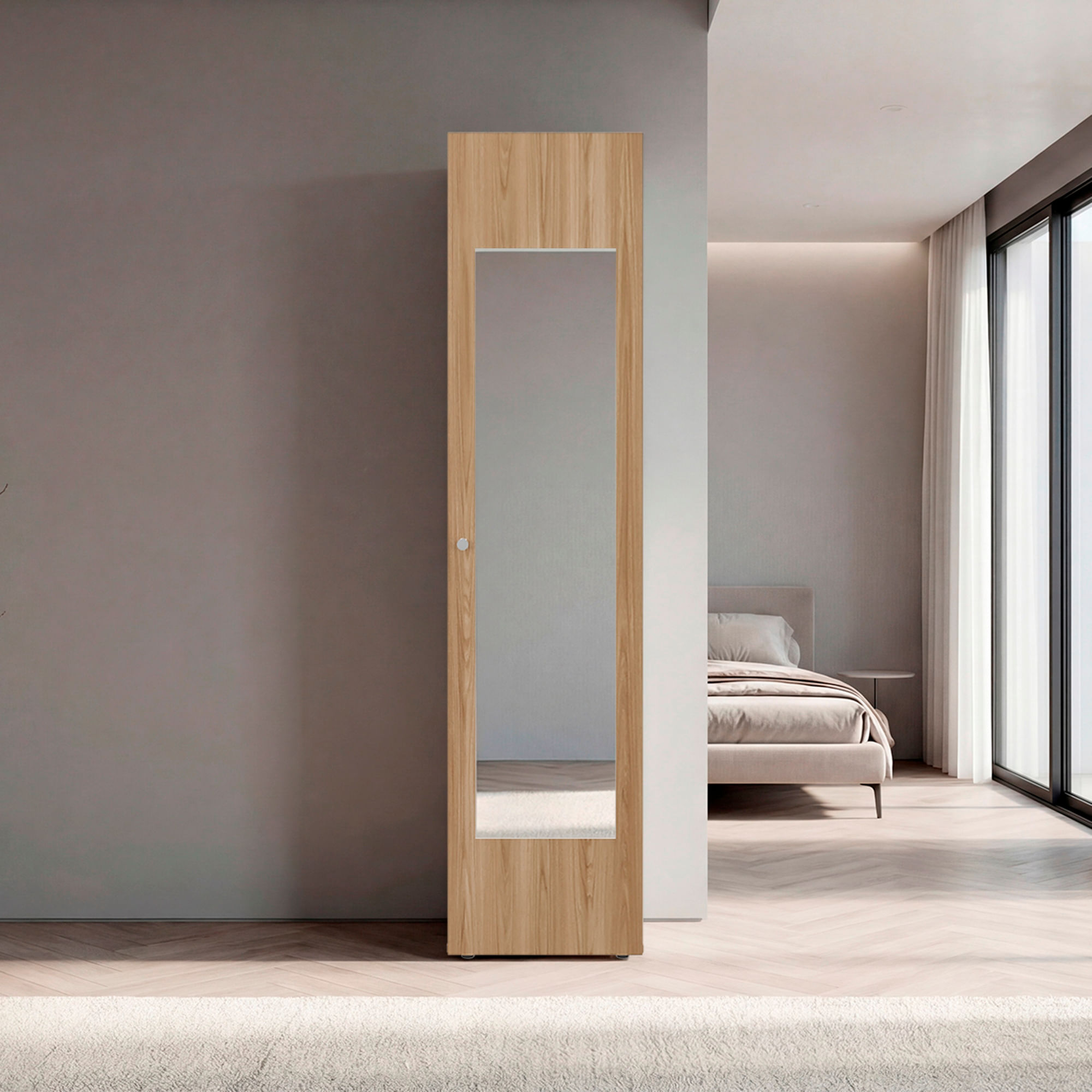 Closet con Espejo Home Dreams 170X40X40 RTA Fresno Blanco ZF - Imagen 2