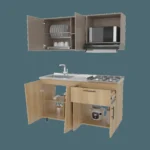 Cocina 150 Emilia Izq RTA Fresno Taupe