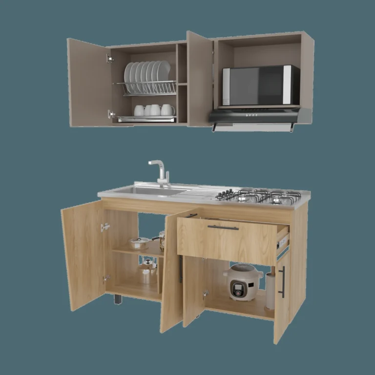 Cocina 150 Emilia Izq RTA Fresno Taupe