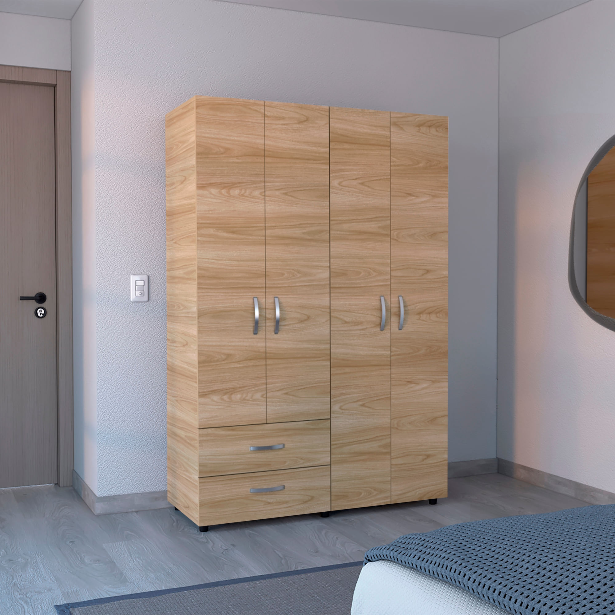 Closet Ankora Basic 180X120X47 RTA Fresno Eu Wengue - Imagen 3