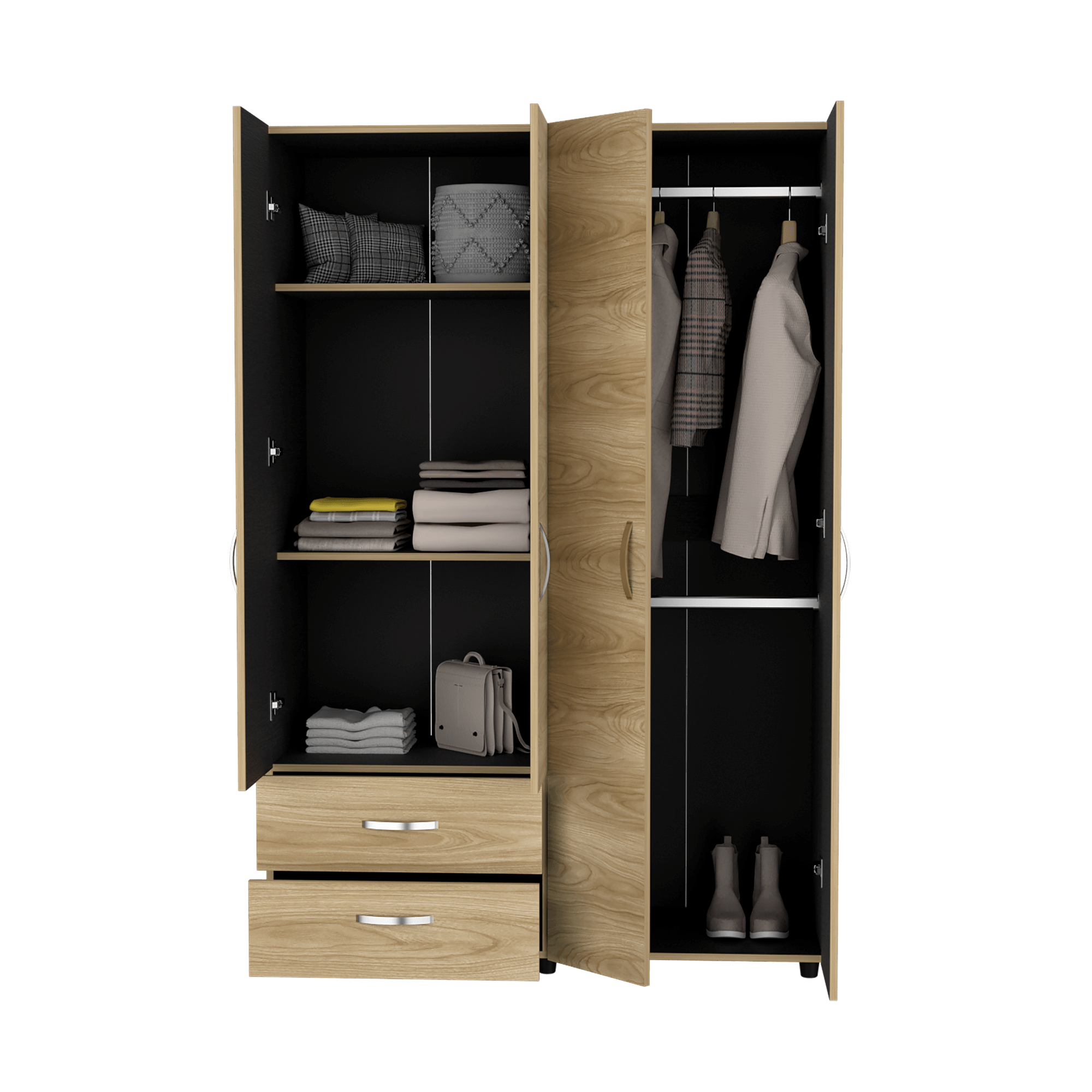 Closet Ankora Basic 180X120X47 RTA Fresno Eu Wengue - Imagen 4