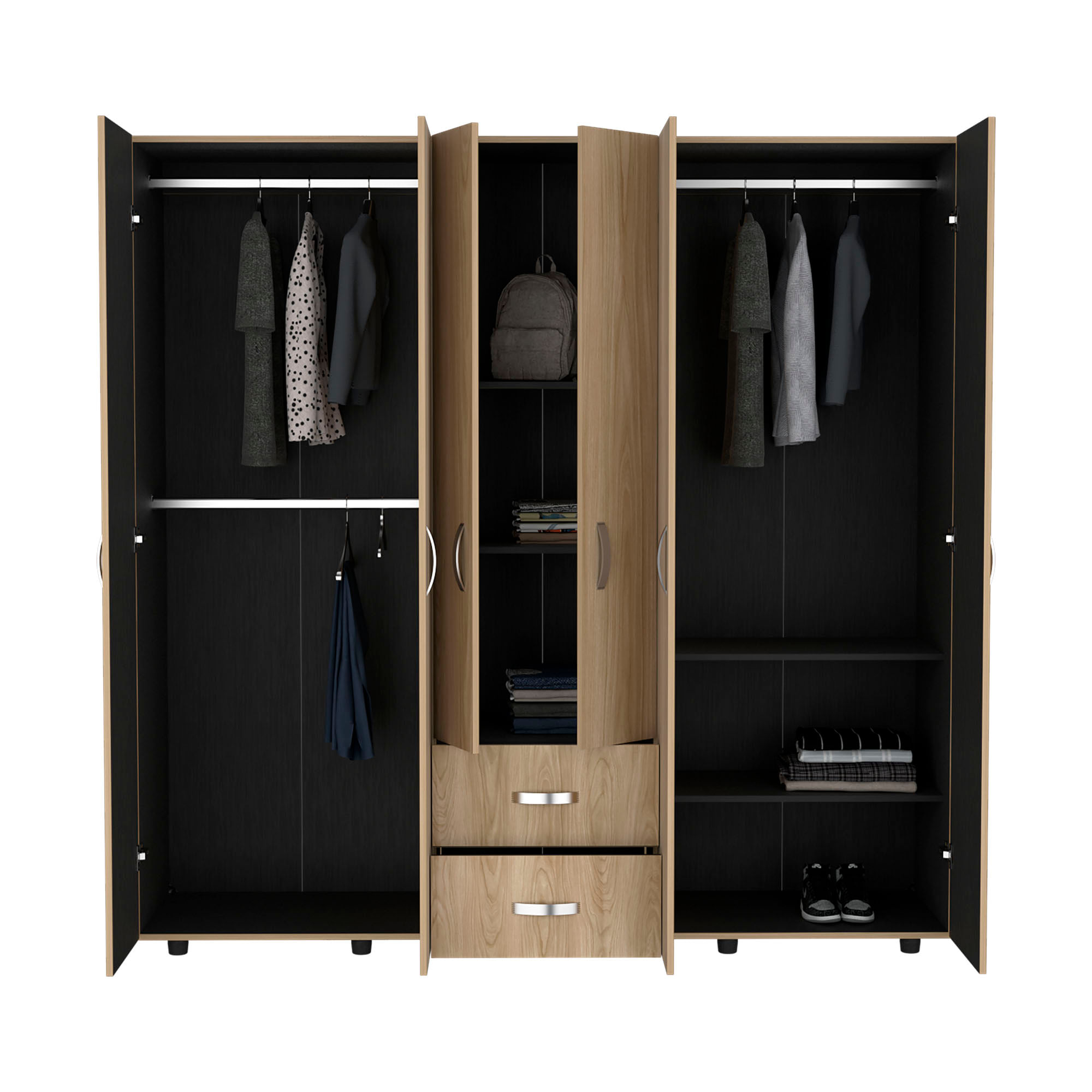 Closet Barilo 200X200X50 RTA Fresno Eu Wengue - Imagen 4