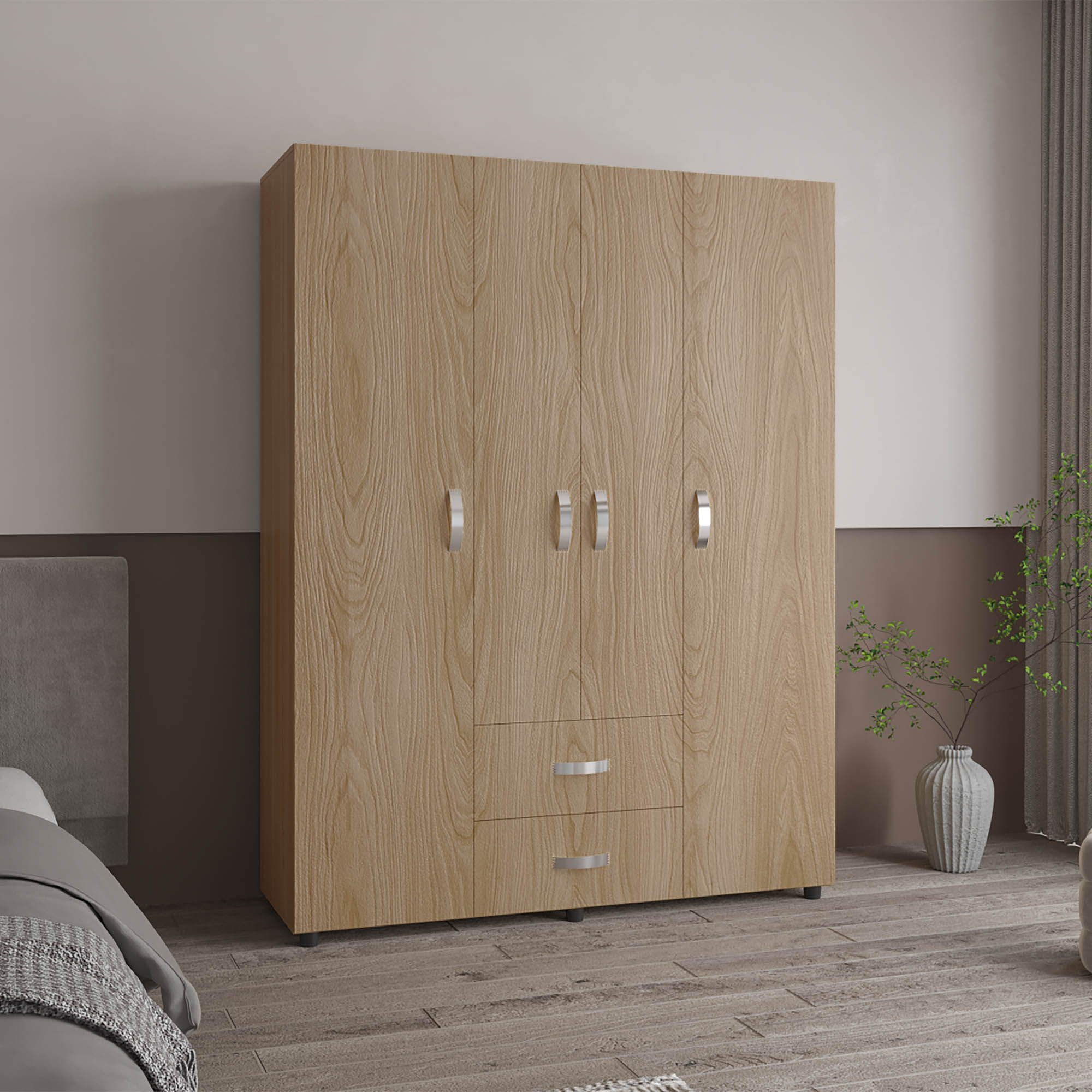 Closet Barilo 200X150X49 RTA Fresno Eu Wengue - Imagen 3