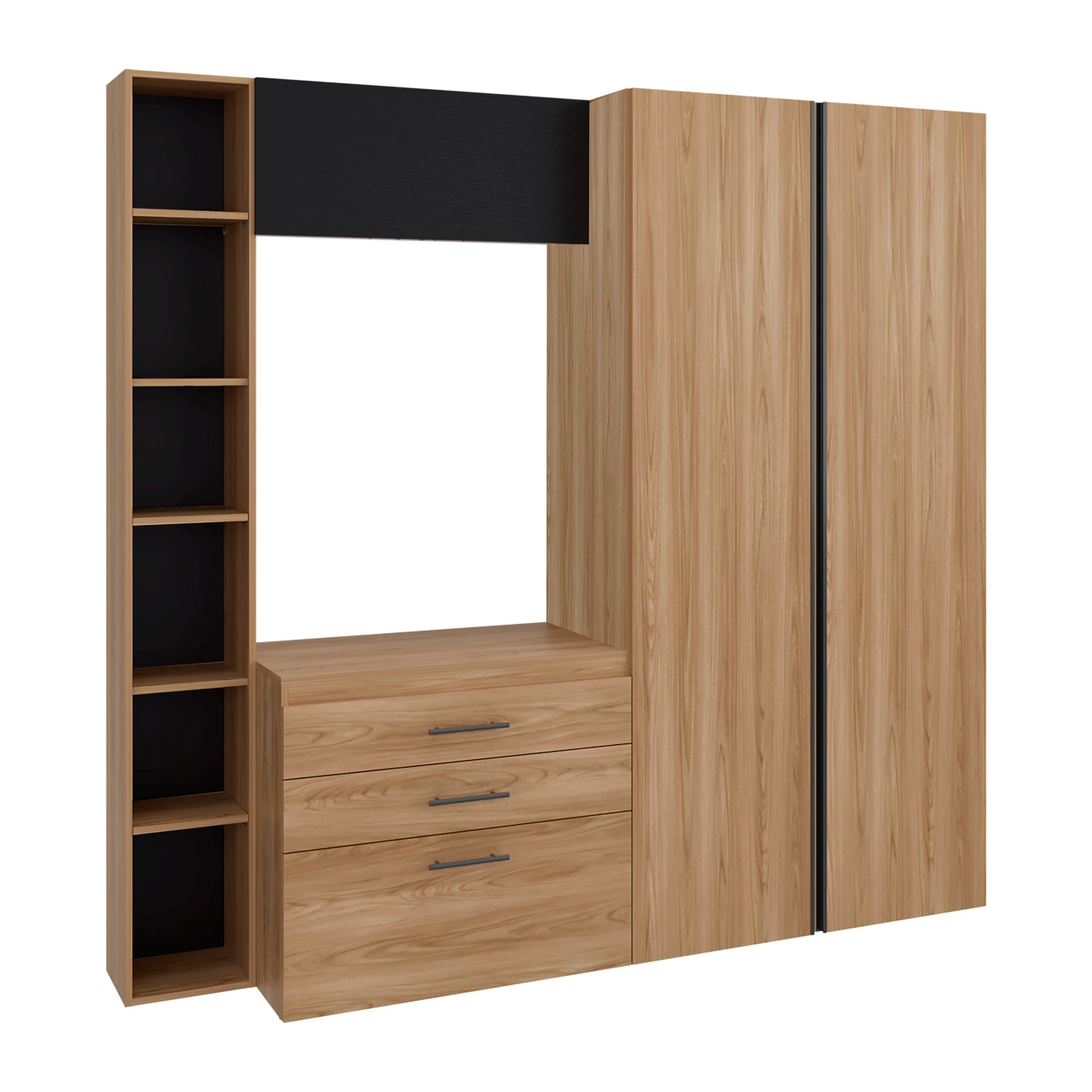 Closet Biblioteca Brunson 200X207X48 RTA Fresno Wengue - Imagen 6