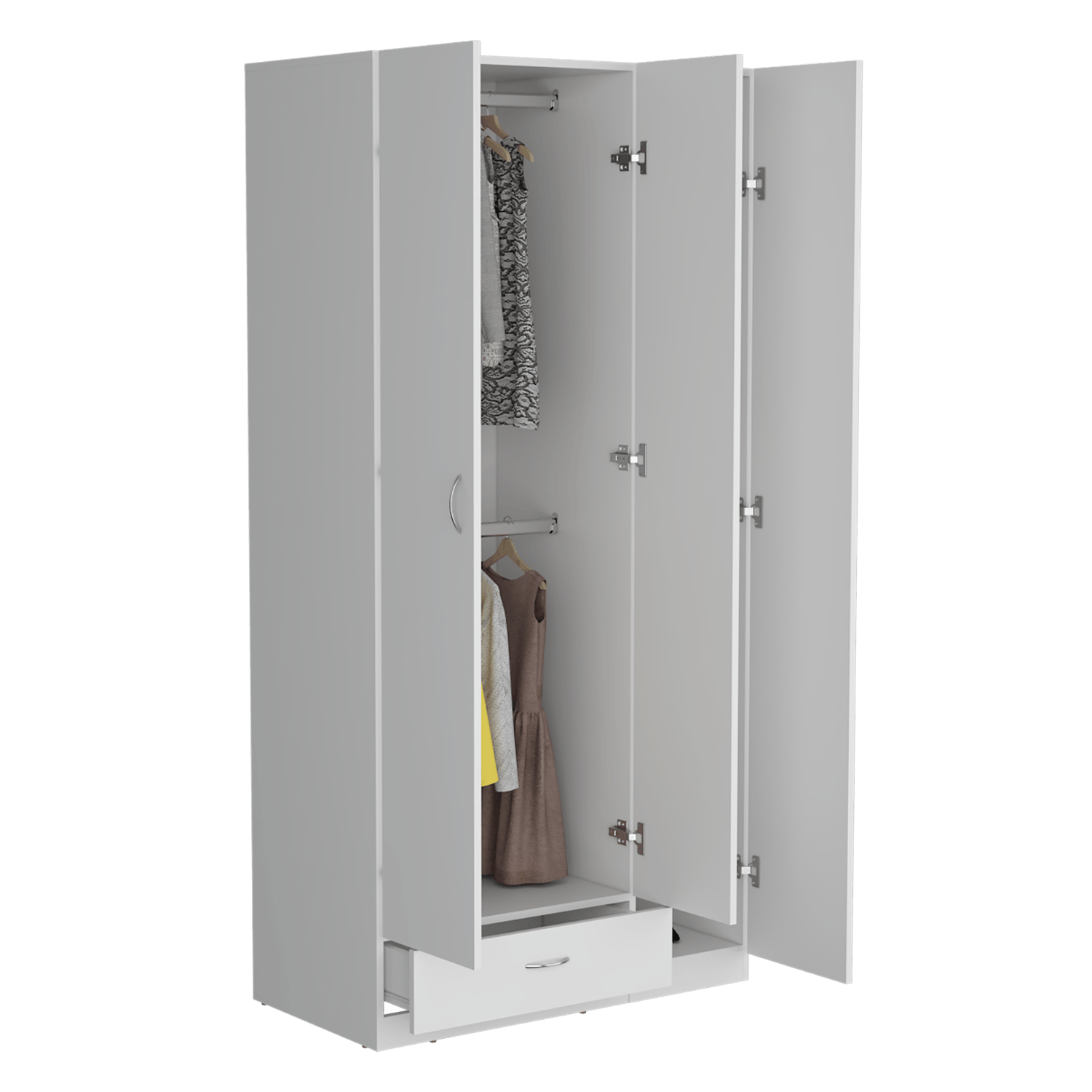Armario Z 184X90X47 1 Cajon RTA Blanco - Imagen 5