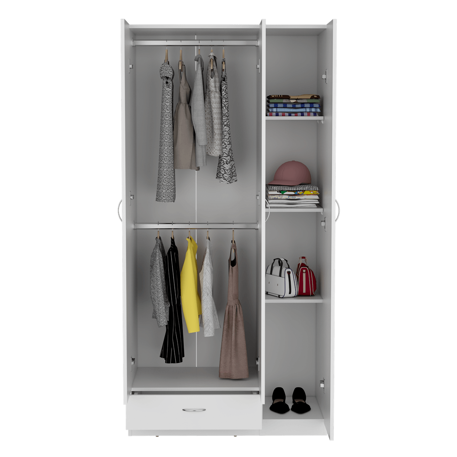 Armario Z 184X90X47 1 Cajon RTA Blanco - Imagen 4