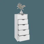 Comoda 5 Cajones Basilea 107X45X41 RTA BLANCO MQZ
