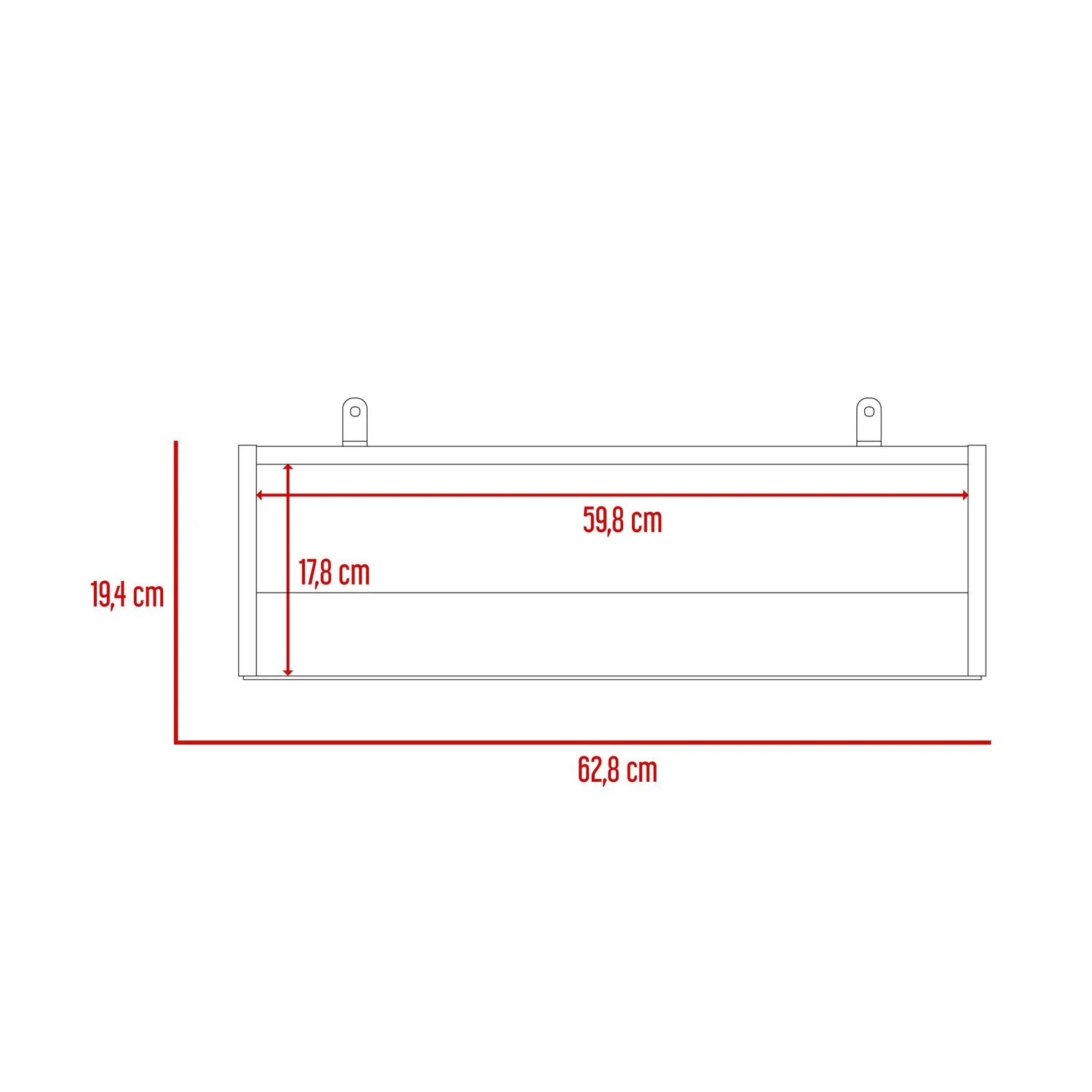 Complemento Estantes Home 19 X 62 RTA Blanco - Imagen 5