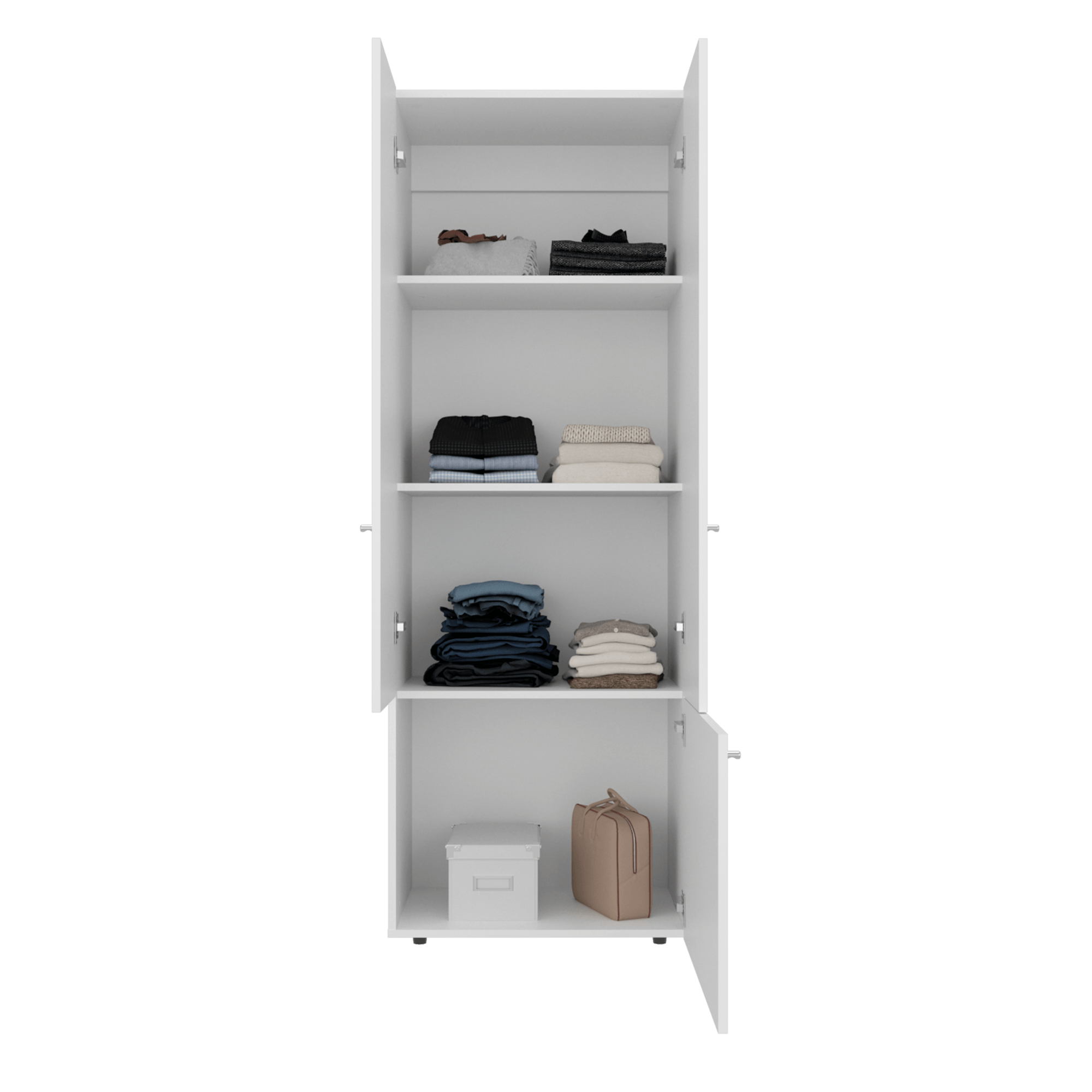 Closet 3 Puertas Tuhogar 170X60X40 Blanco - Imagen 4