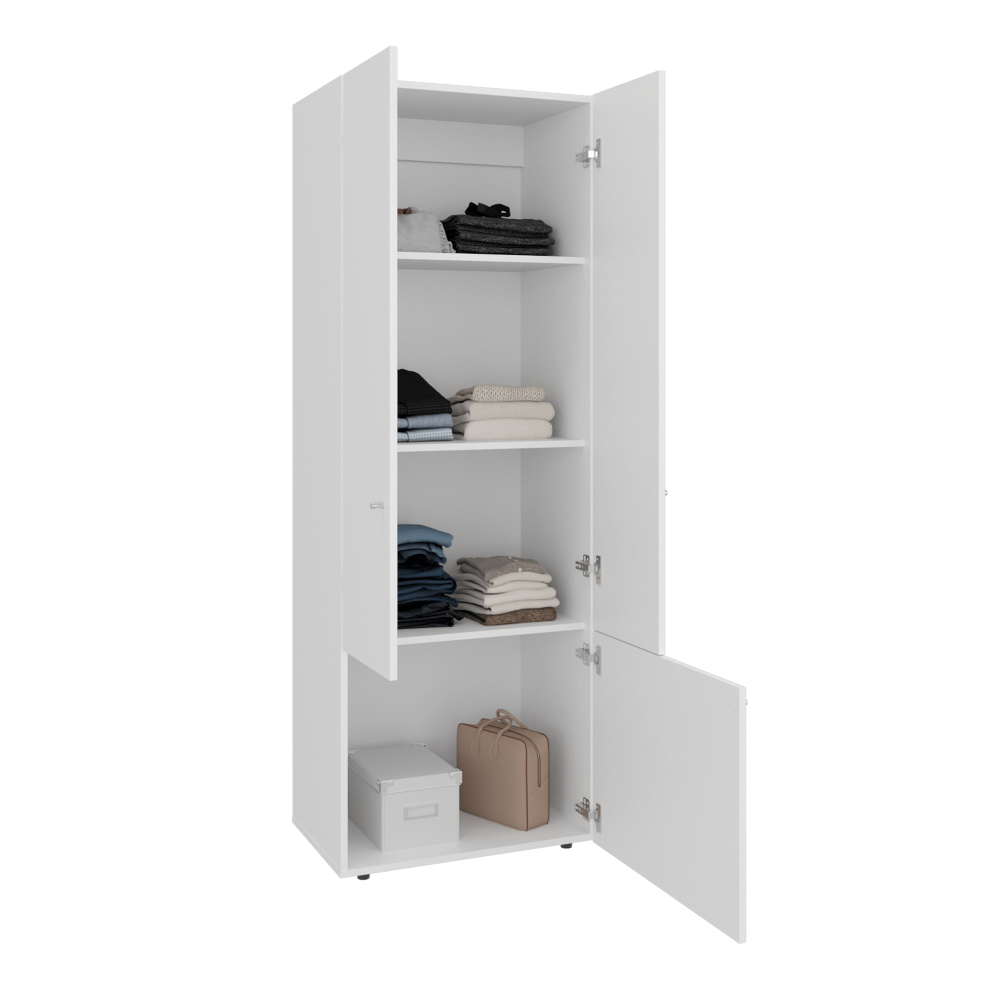 Closet 3 Puertas Tuhogar 170X60X40 Blanco - Imagen 5