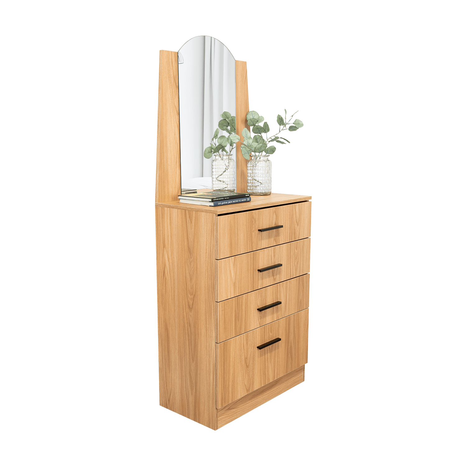 Comoda Praga 3 Cajones 1P 151X63X35 RTA Fresno Europeo - Imagen 5