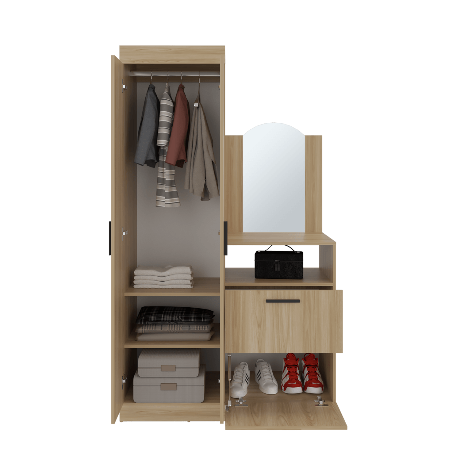 Ropero Praga 3 Puertas 1C 1 179X103X48 RTA Fresno - Imagen 1