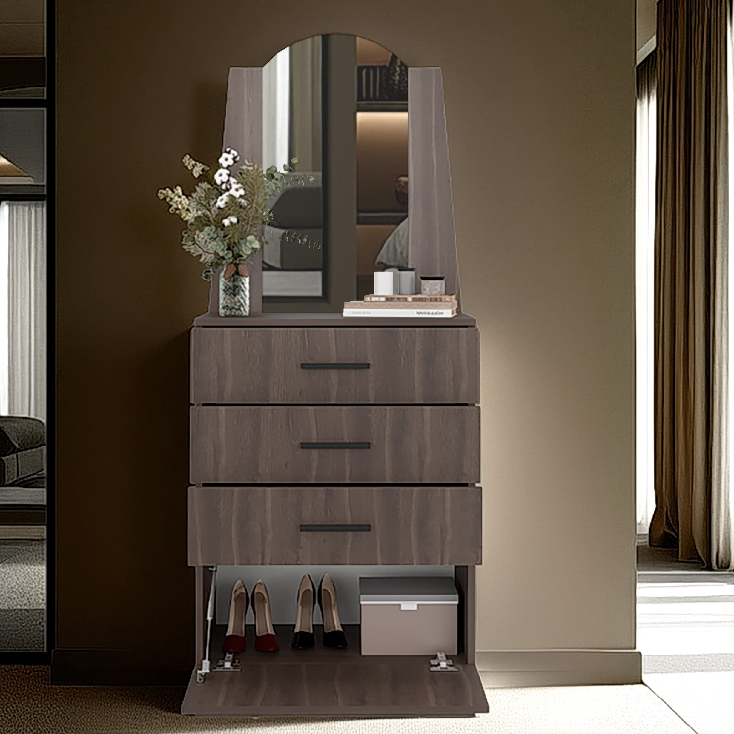 Comoda Praga 3 Cajones 1P 151X63X35 RTA Milan - Imagen 3