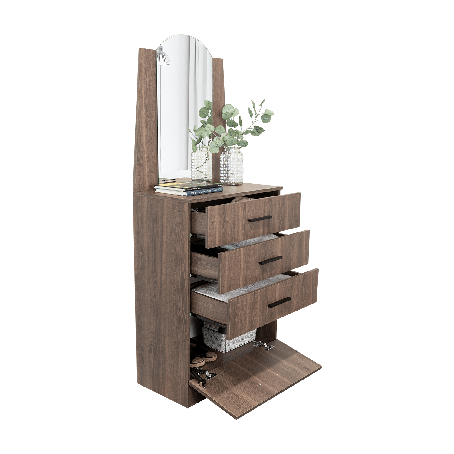 Comoda Praga 3 Cajones 1P 151X63X35 RTA Milan - Imagen 4