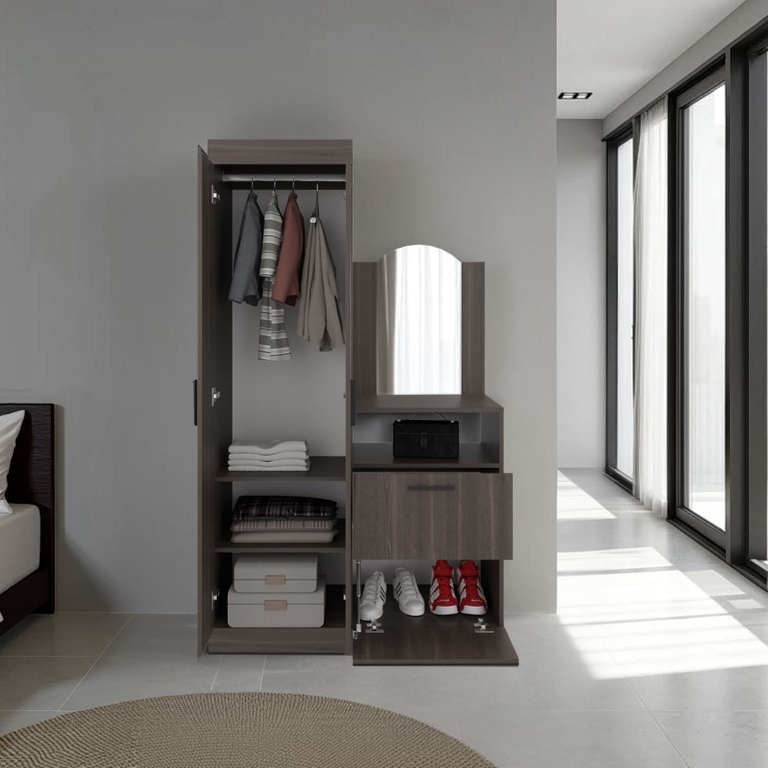 Ropero Praga 3 Puertas 1C 1 179X103X48 RTA Milan - Imagen 3