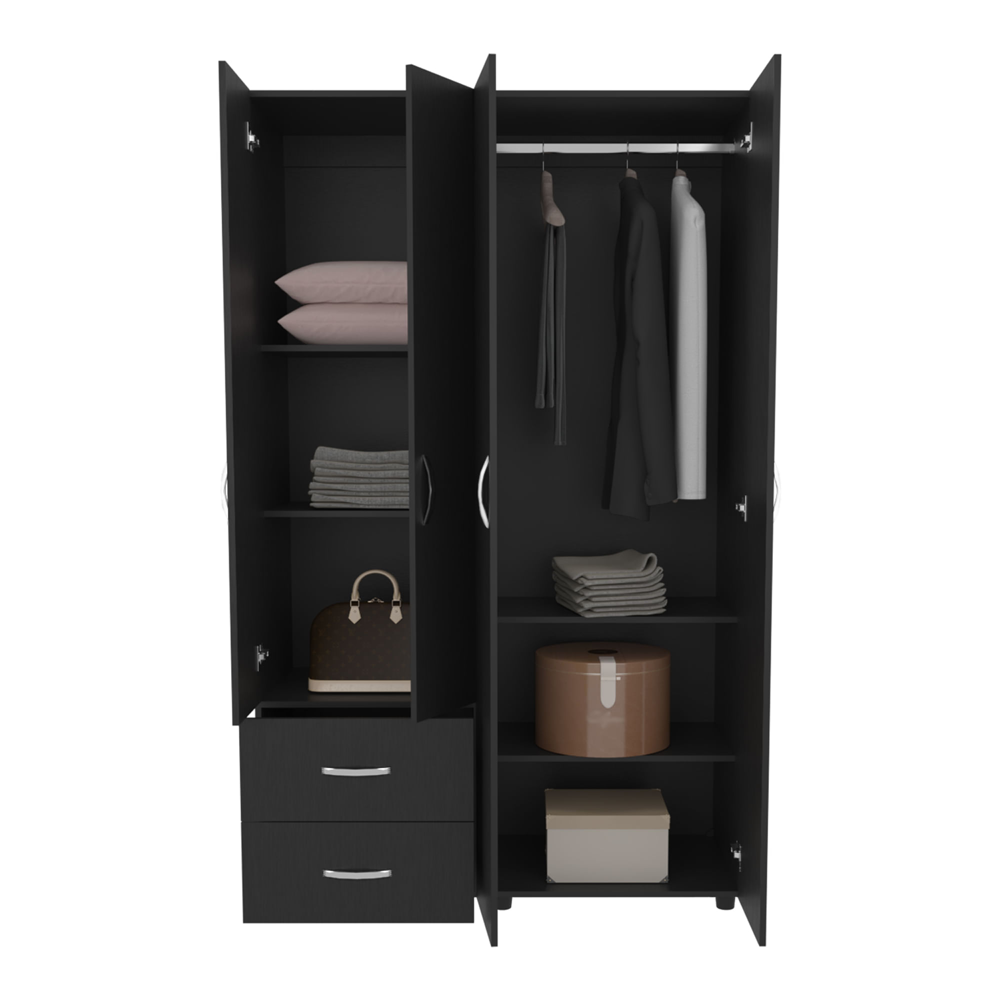 Closet Barilo 2 Cajones 200X120X45 RTA Wengue - Imagen 4