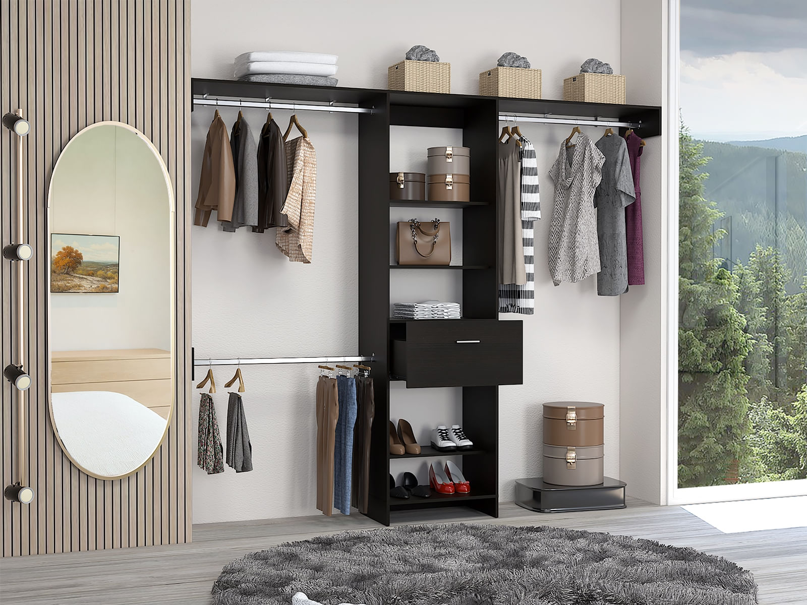 Closet Abierto Manchester 250 RTA Wengue - Imagen 3