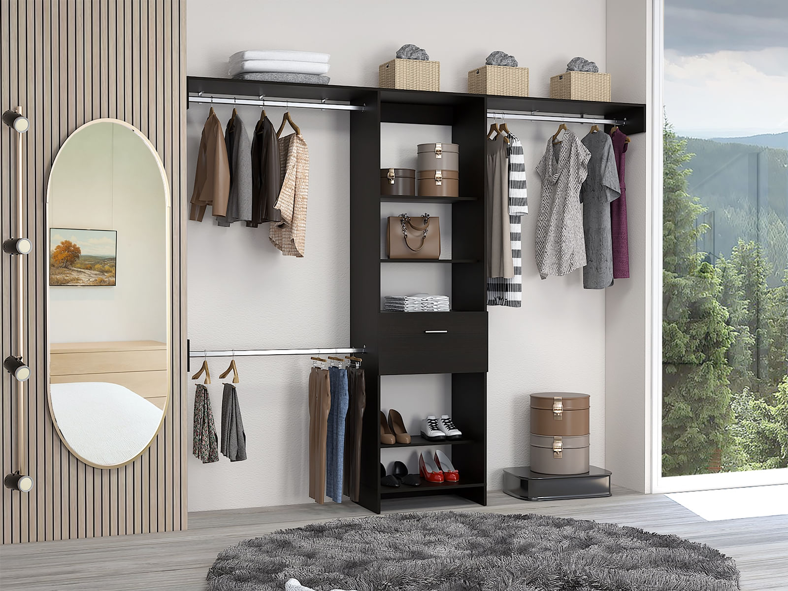 Closet Abierto Manchester 250 RTA Wengue - Imagen 4